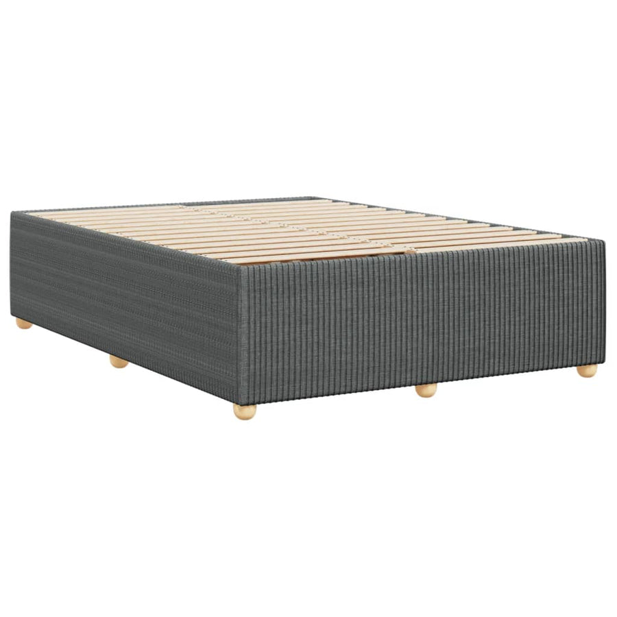 Bedframe zonder matras stof donkergrijs 160x200 cm