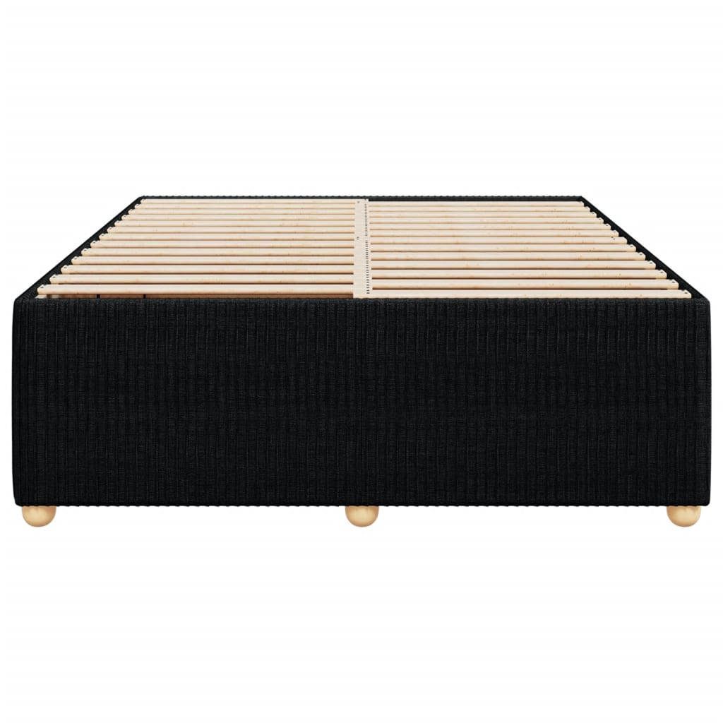 Bedframe zonder matras stof zwart 160x200 cm