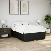 Bedframe stof zwart 160x200 cm