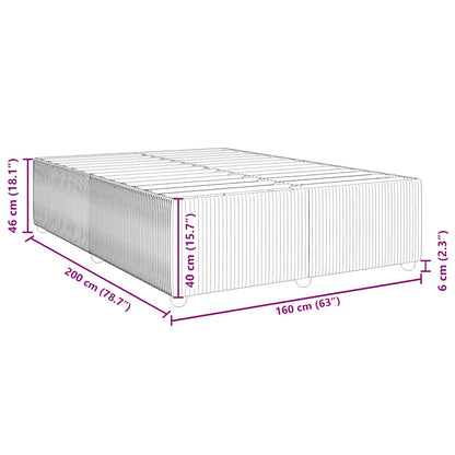 Bedframe Zonder Matras Stof 160 x 200 cm
