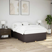 Bedframe 160x200 cm stof donkerbruin