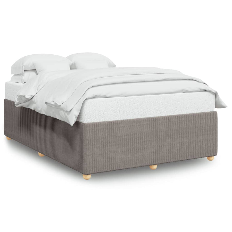 Bedframe zonder matras stof taupe 160x200 cm