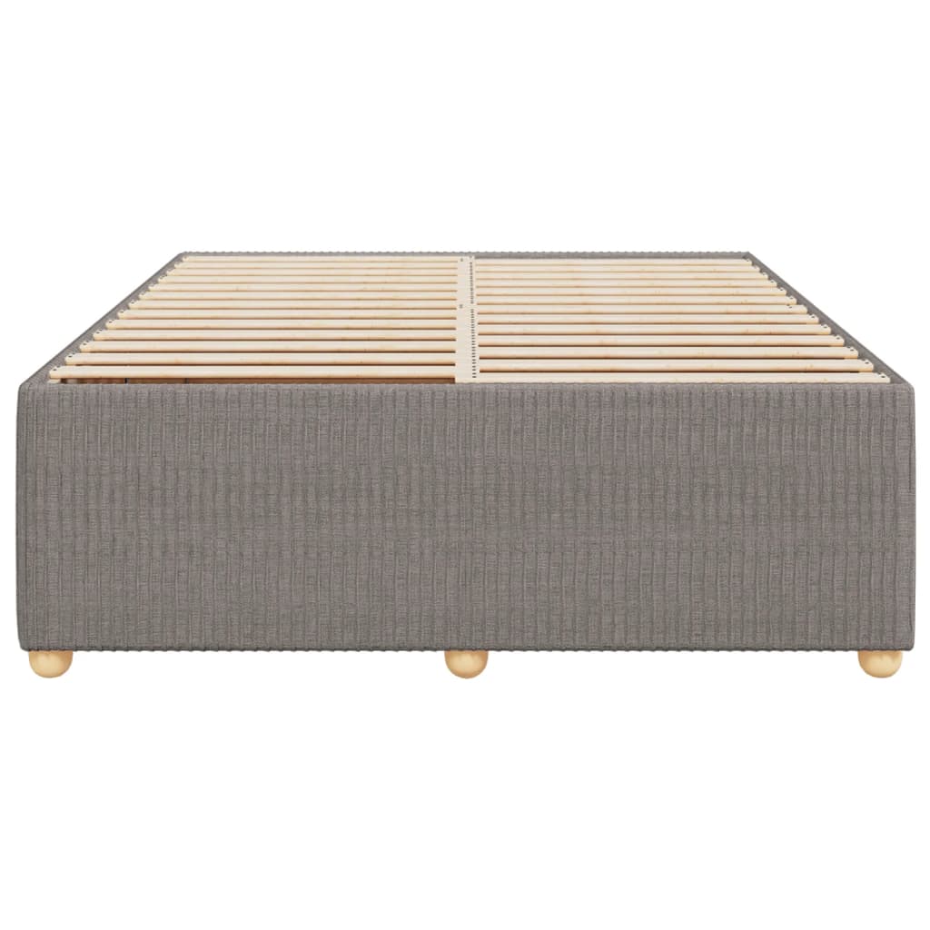 Bedframe zonder matras stof taupe 160x200 cm