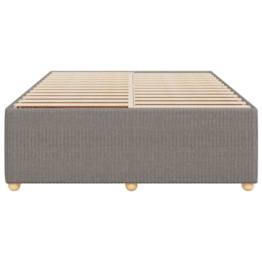 Bedframe zonder matras stof taupe 160x200 cm