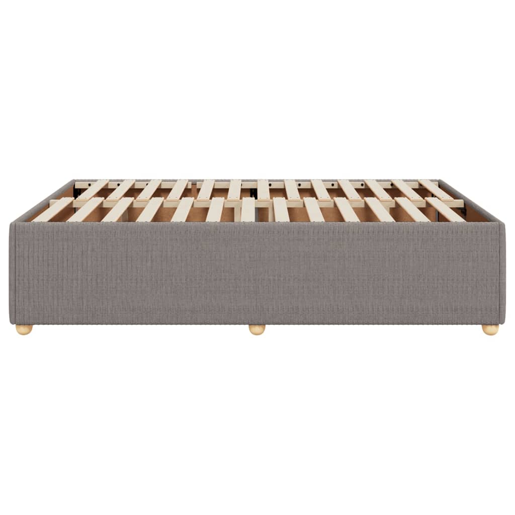 Bedframe zonder matras stof taupe 160x200 cm