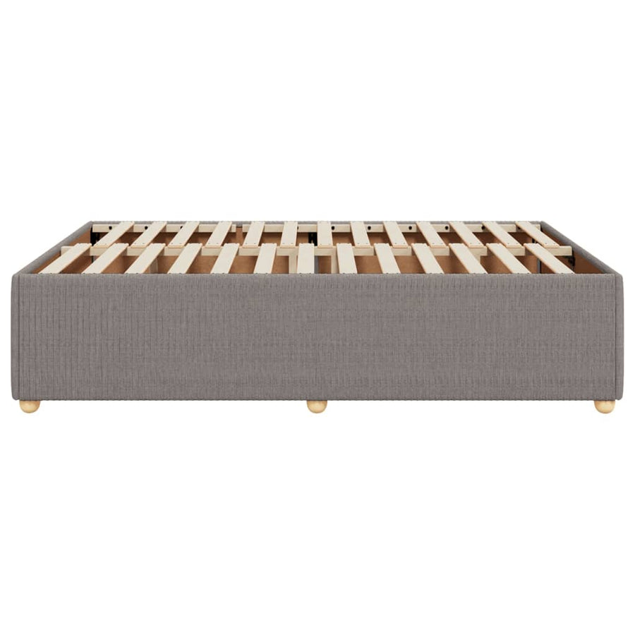 Bedframe zonder matras stof taupe 160x200 cm