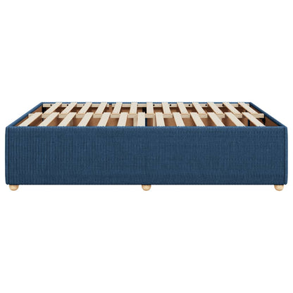 Bedframe zonder matras stof blauw 160x200 cm