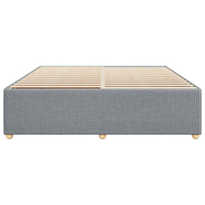 Bedframe zonder matras stof lichtgrijs 180x200 cm