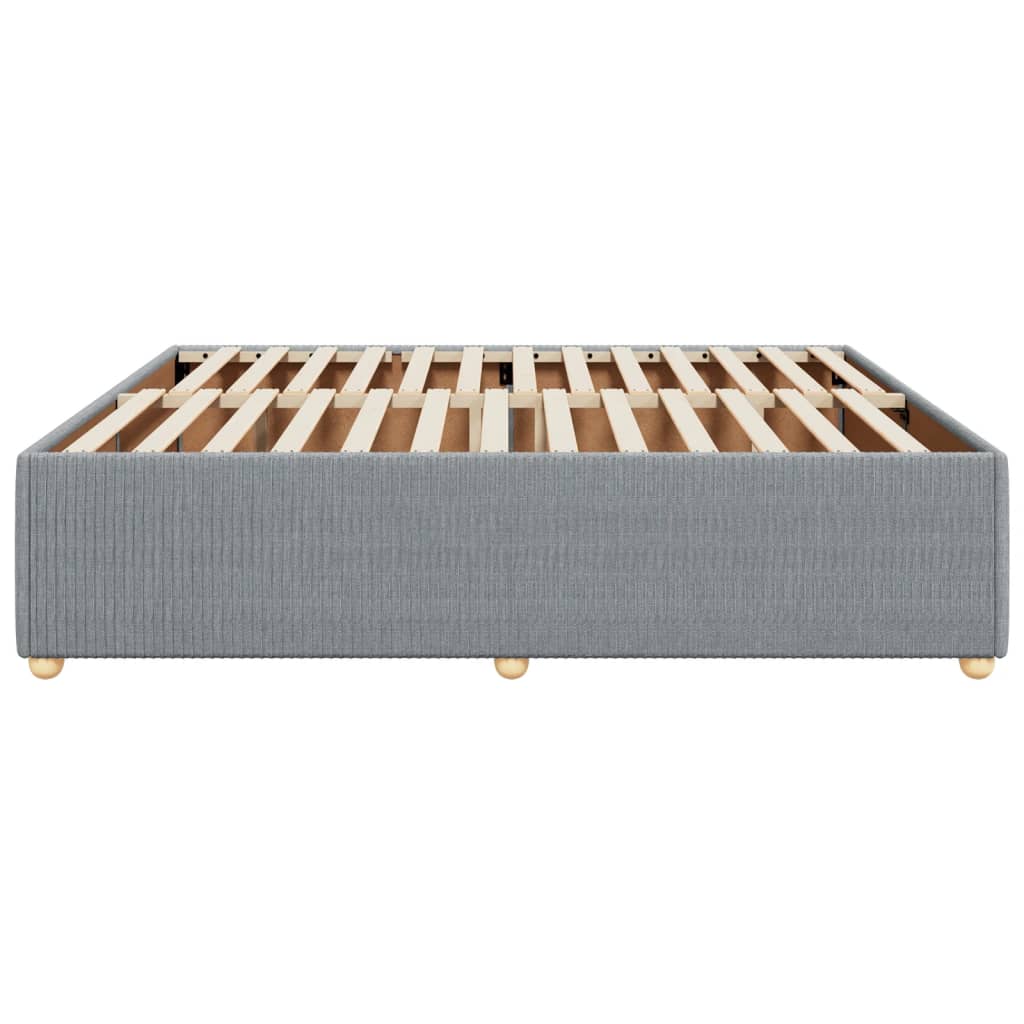 Bedframe zonder matras stof lichtgrijs 180x200 cm