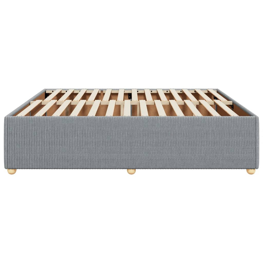 Bedframe zonder matras stof lichtgrijs 180x200 cm