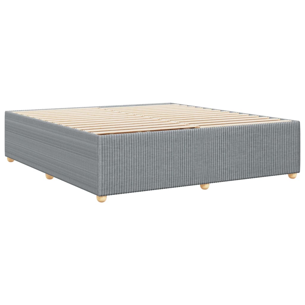 Bedframe zonder matras stof lichtgrijs 180x200 cm