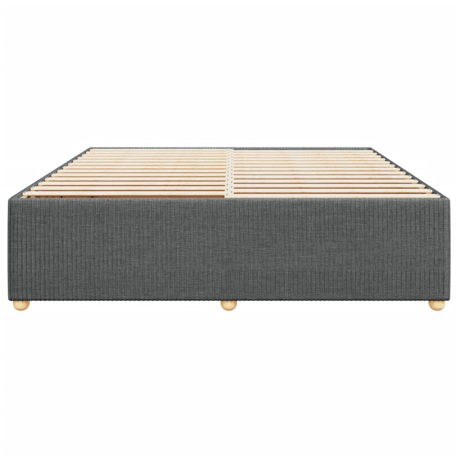 Bedframe zonder matras stof donkergrijs 180x200 cm