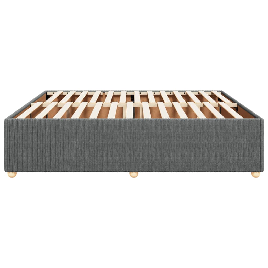 Bedframe zonder matras stof donkergrijs 180x200 cm
