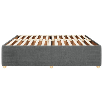 Bedframe zonder matras stof donkergrijs 180x200 cm