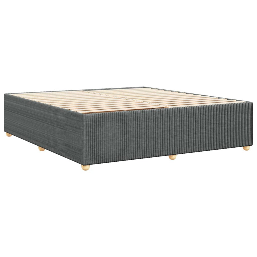 Bedframe zonder matras stof donkergrijs 180x200 cm