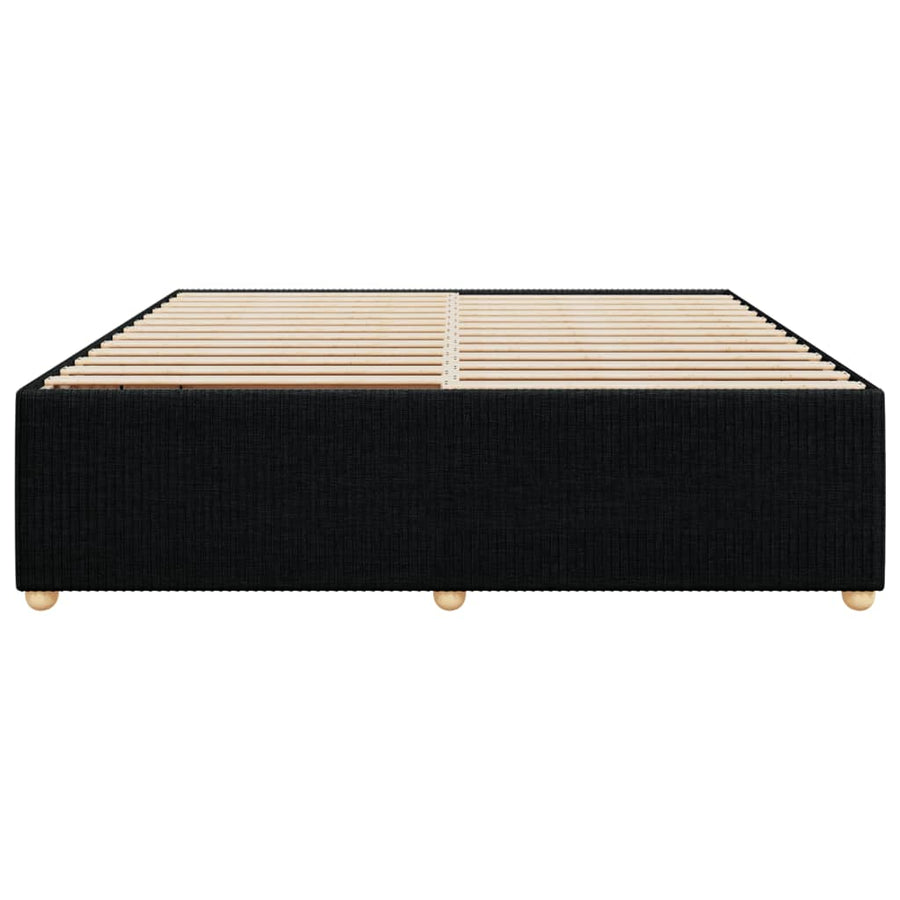 Bedframe zonder matras stof zwart 180x200 cm