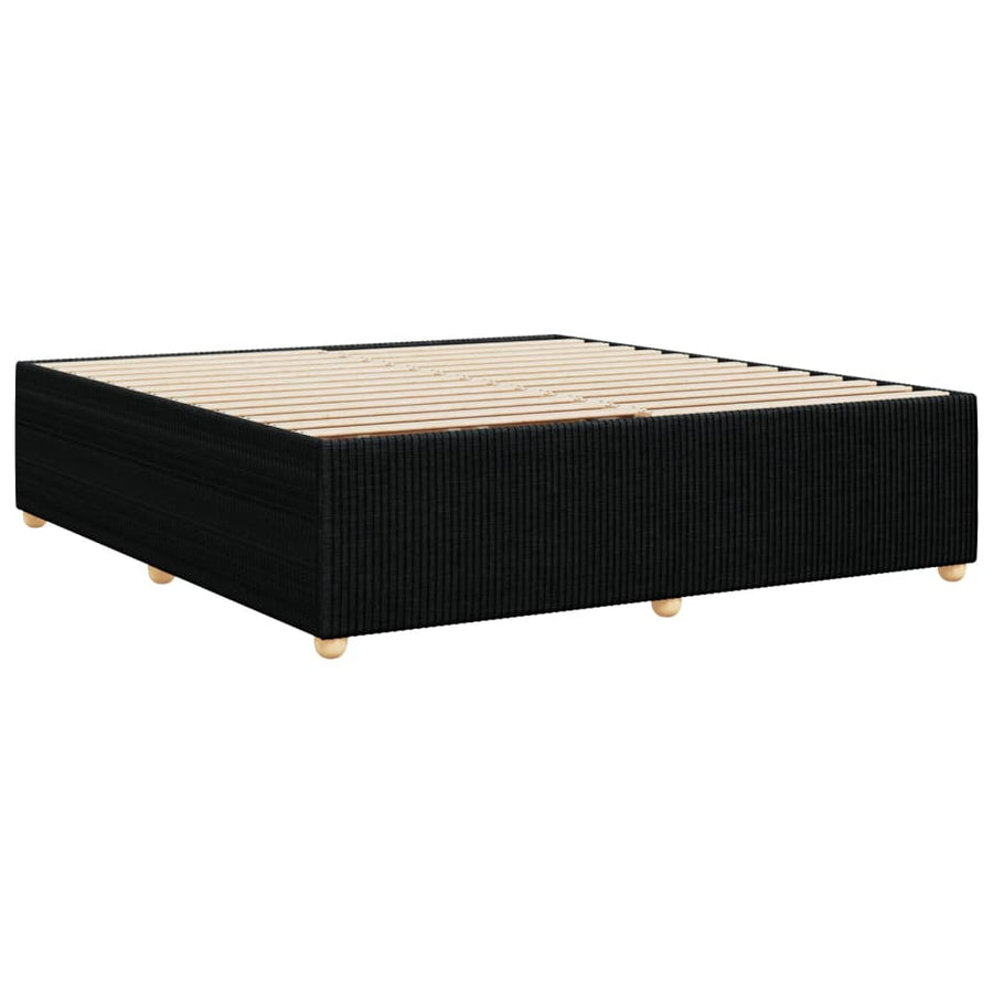 Bedframe zonder matras stof zwart 180x200 cm