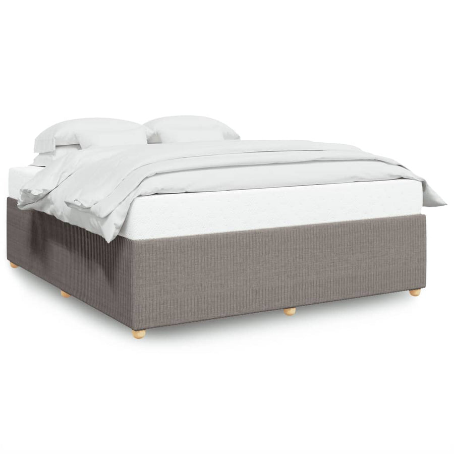 Bedframe zonder matras stof taupe 180x200 cm