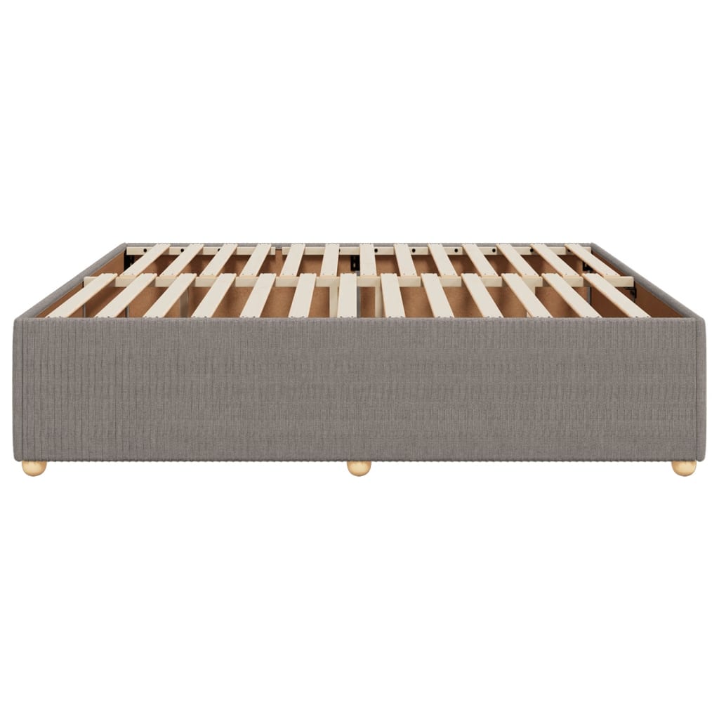 Bedframe zonder matras stof taupe 180x200 cm