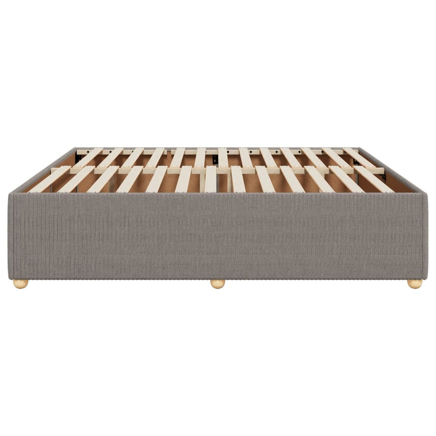 Bedframe zonder matras stof taupe 180x200 cm