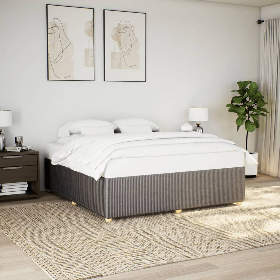 Bedframe zonder matras stof taupe 180x200 cm