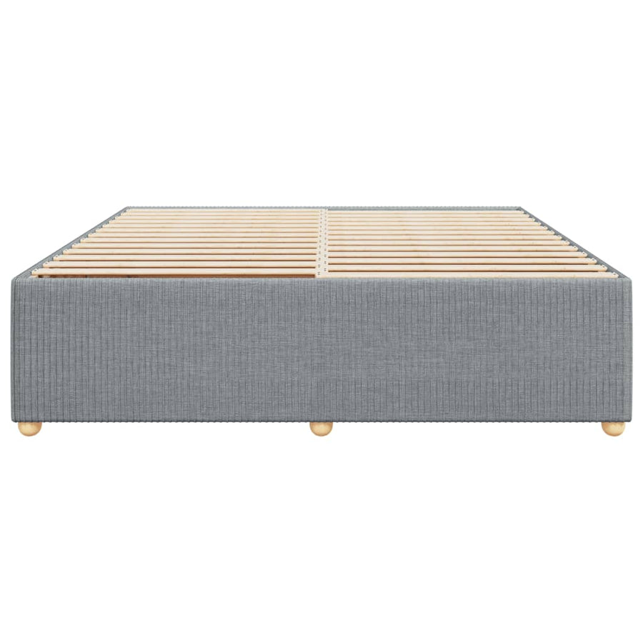 Bedframe zonder matras stof lichtgrijs 200x200 cm