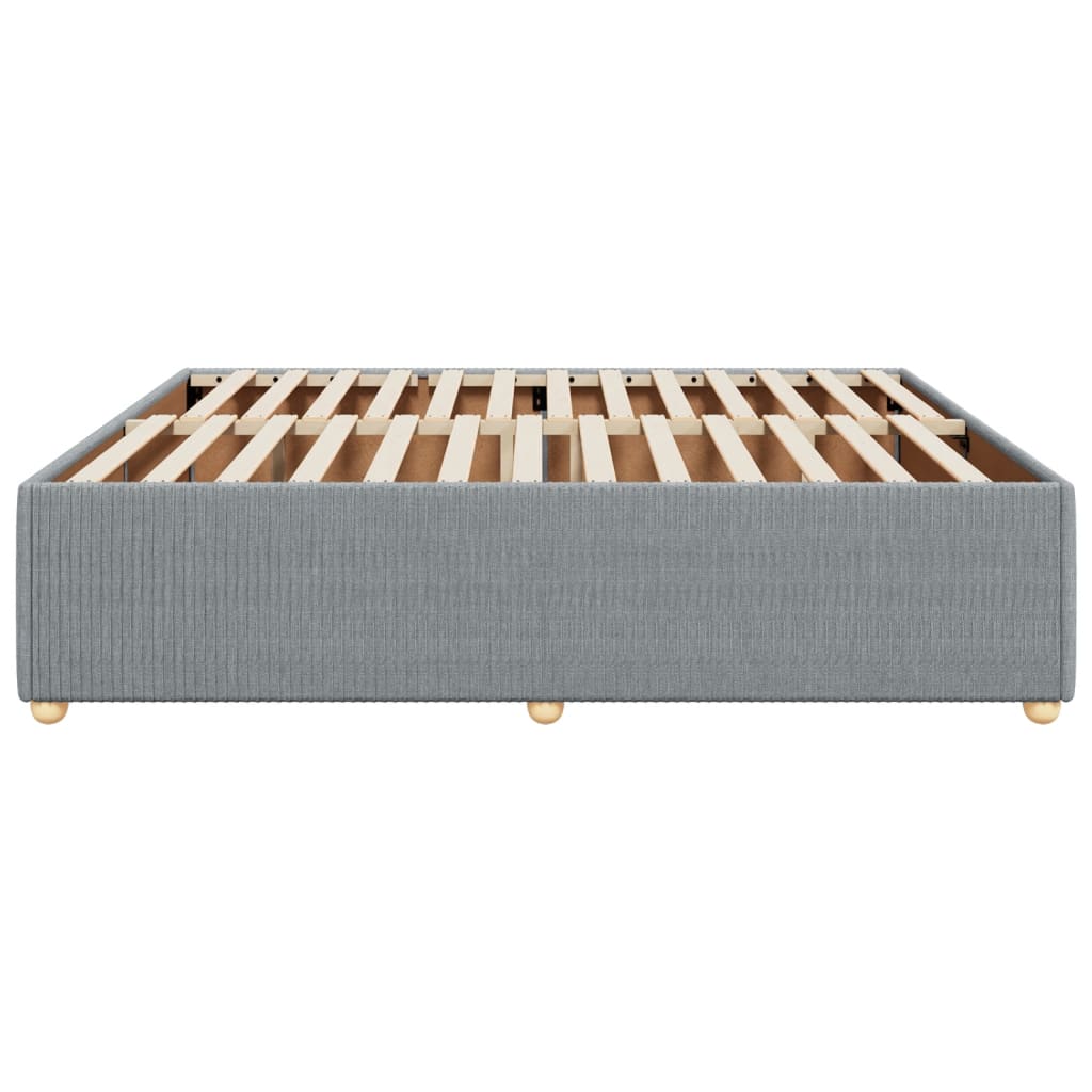 Bedframe zonder matras stof lichtgrijs 200x200 cm