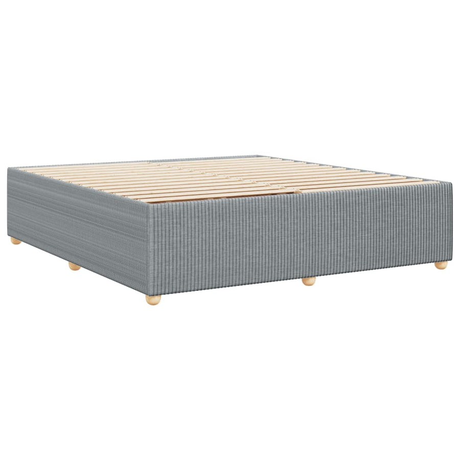 Bedframe zonder matras stof lichtgrijs 200x200 cm