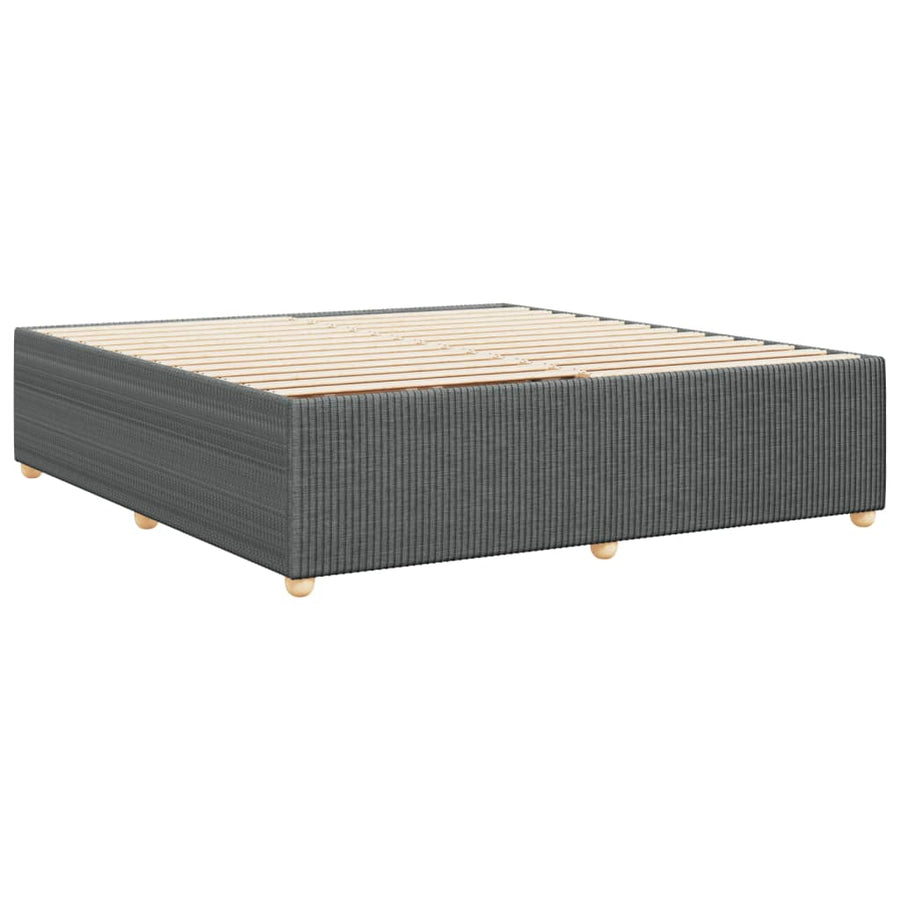 Bedframe zonder matras stof donkergrijs 200x200 cm
