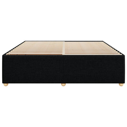 Bedframe zonder matras stof zwart 200x200 cm