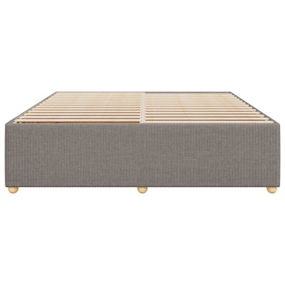 Bedframe zonder matras stof taupe 200x200 cm