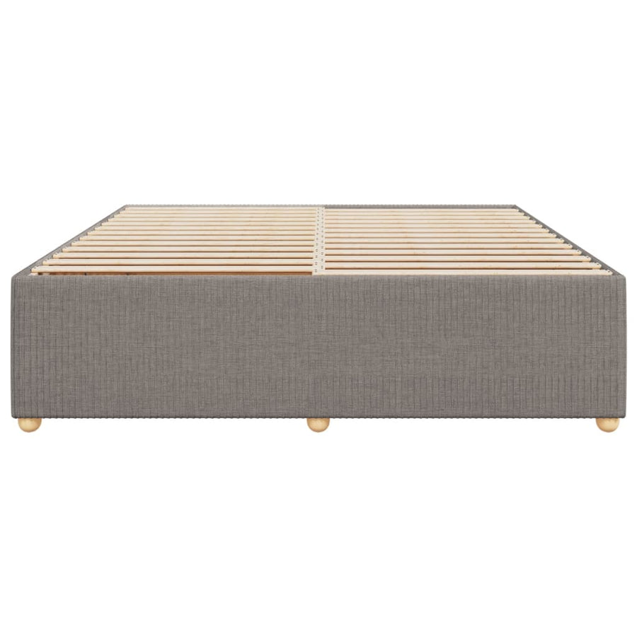 Bedframe zonder matras stof taupe 200x200 cm
