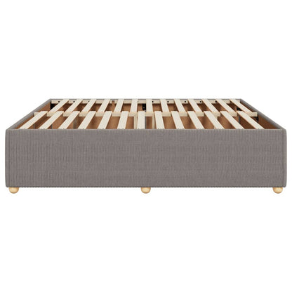 Bedframe zonder matras stof taupe 200x200 cm