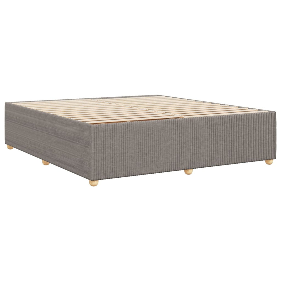 Bedframe zonder matras stof taupe 200x200 cm