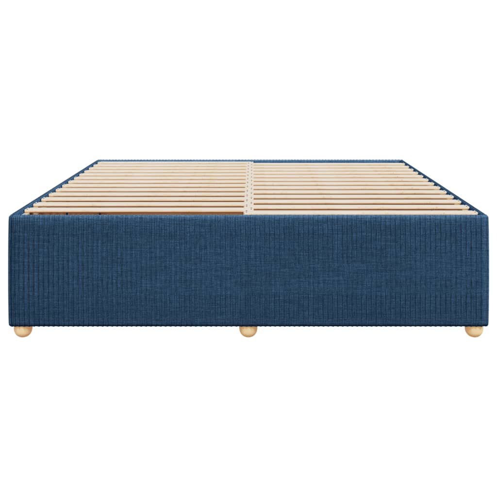 Bedframe zonder matras stof blauw 200x200 cm