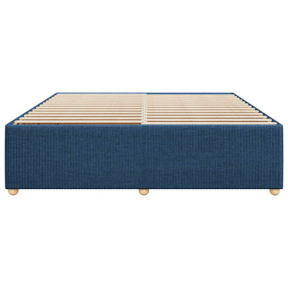 Bedframe zonder matras stof blauw 200x200 cm