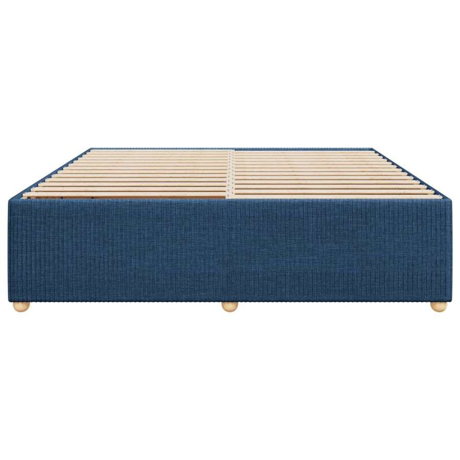Bedframe zonder matras stof blauw 200x200 cm
