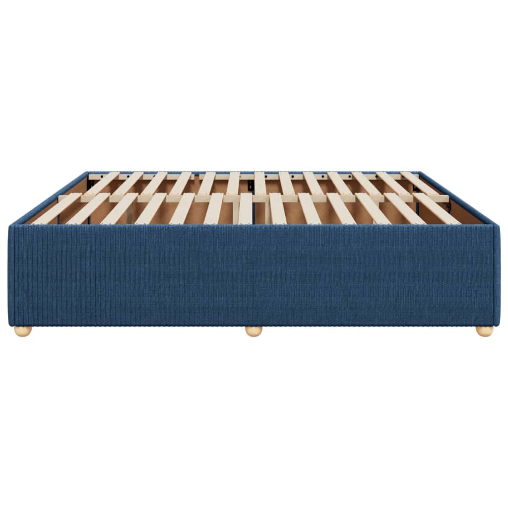 Bedframe zonder matras stof blauw 200x200 cm