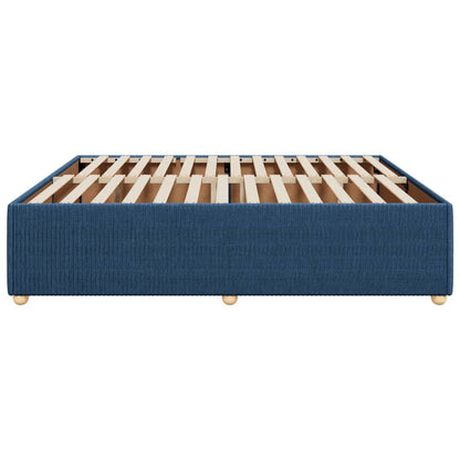 Bedframe zonder matras stof blauw 200x200 cm