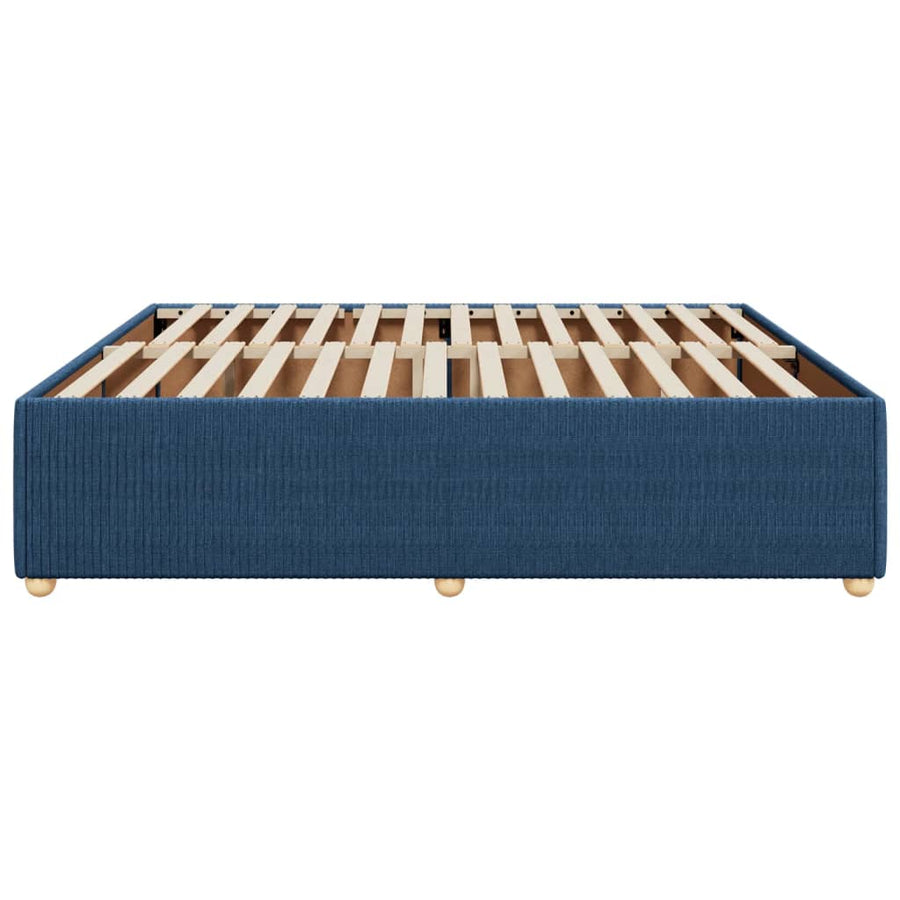 Bedframe zonder matras stof blauw 200x200 cm