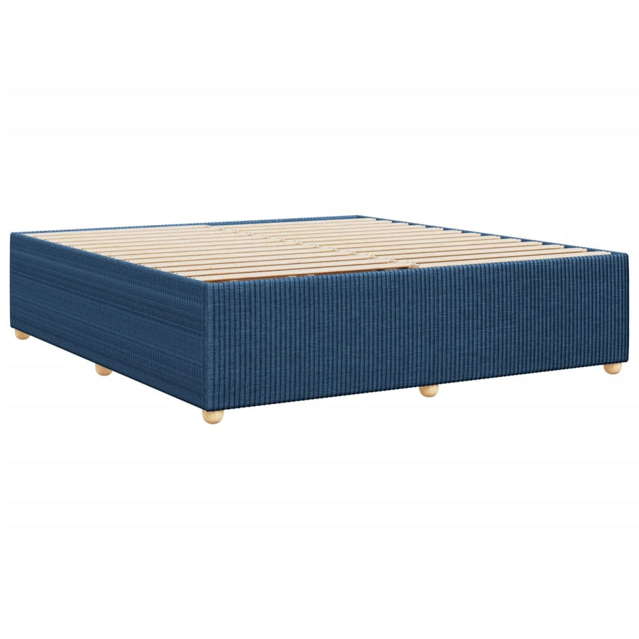 Bedframe zonder matras stof blauw 200x200 cm