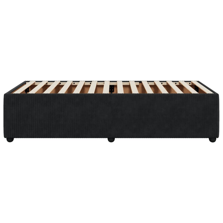 Bedframe fluweel zwart 80x200 cm