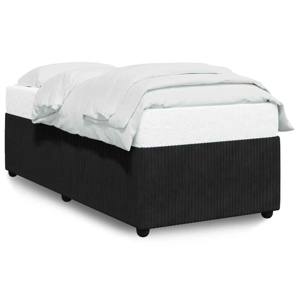 Bedframe fluweel zwart 80x200 cm