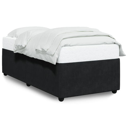 Bedframe fluweel zwart 80x200 cm
