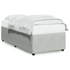 Bedframe 90x190 cm fluweel lichtgrijs