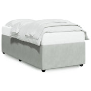 Bedframe 90x190 cm fluweel lichtgrijs