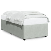 Bedframe 90x200 cm fluweel lichtgrijs