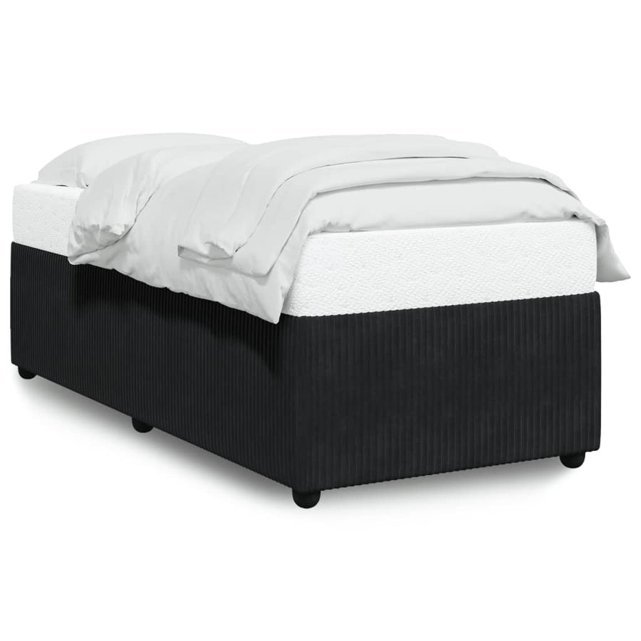 Bedframe fluweel zwart 90x200 cm
