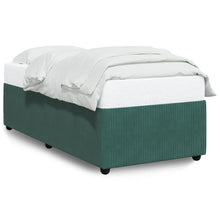 Bedframe fluweel donkergroen 90x200 cm