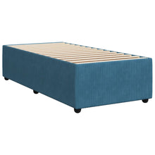 Bedframe fluweel blauw 90x200 cm